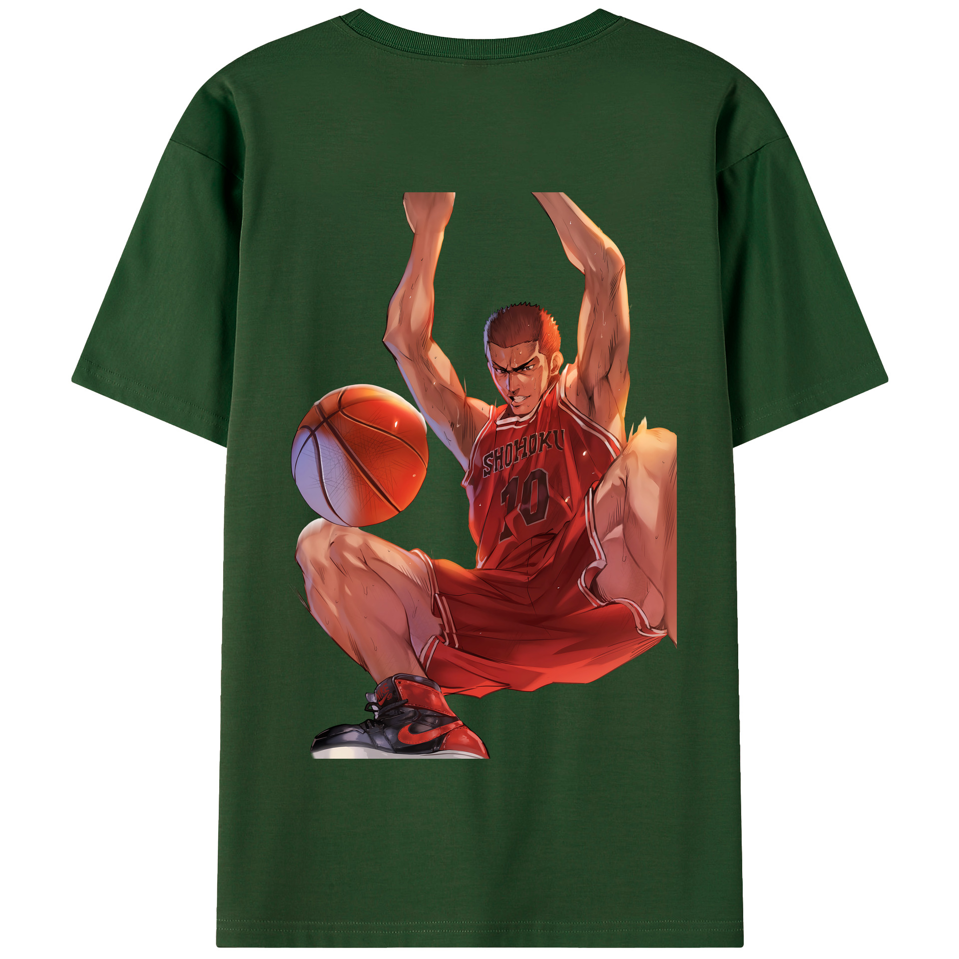 SLAM DUNK／スラムダンク 綿100％半袖Tシャツ（背面プリント）
